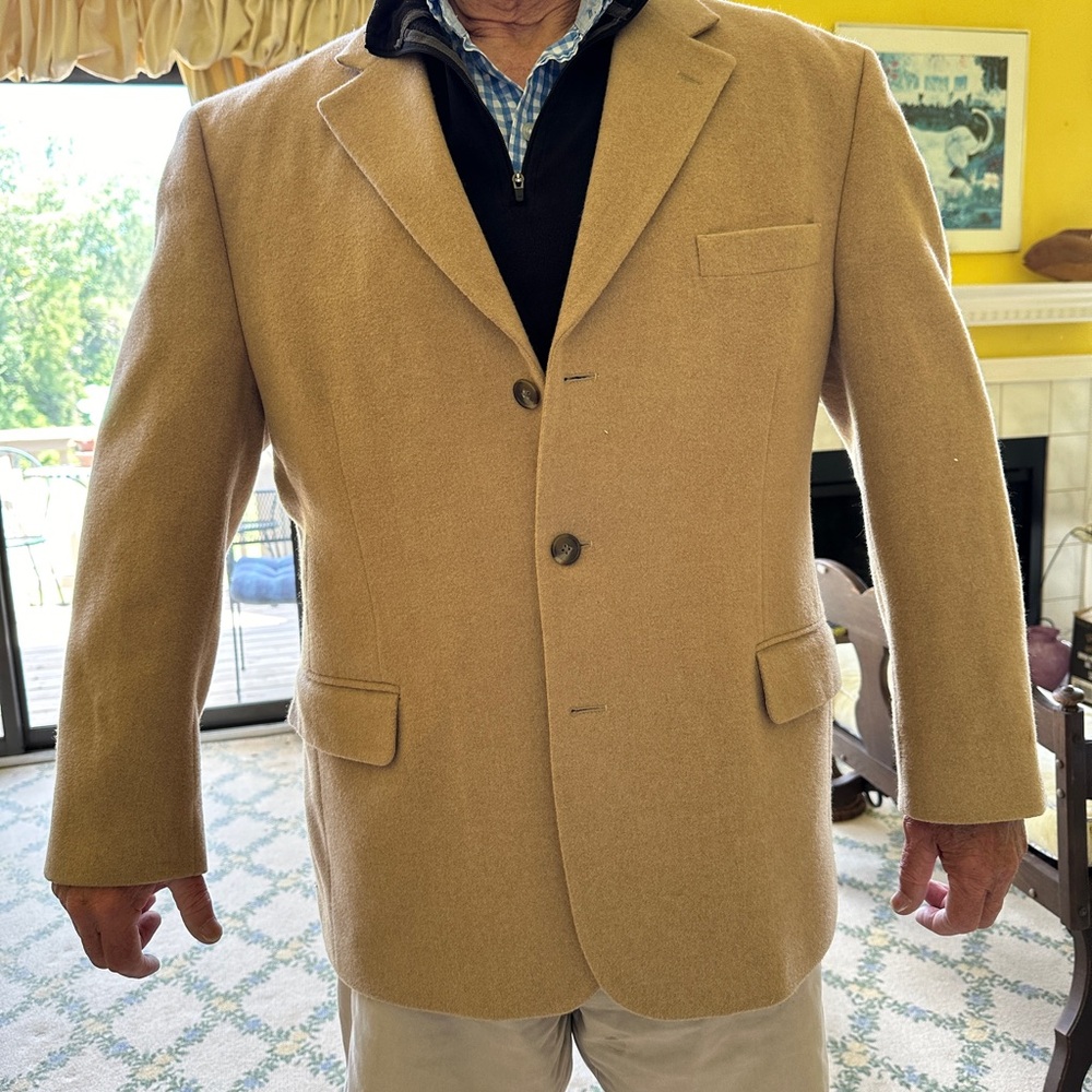 Camel hair sport coat